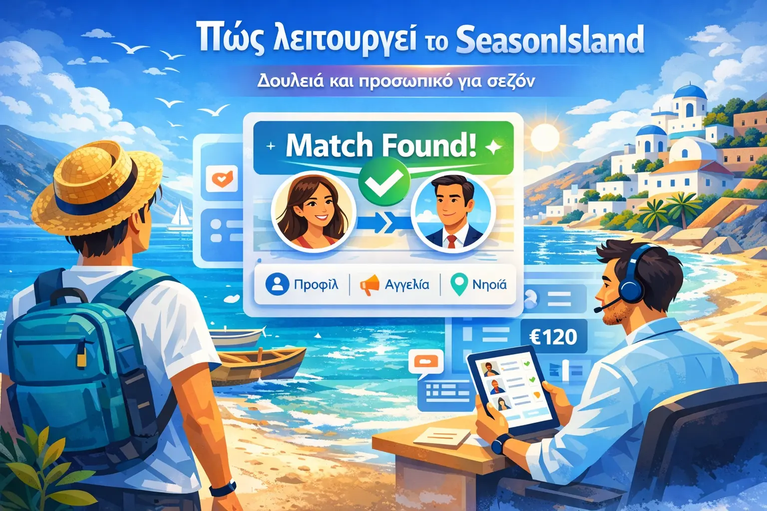 Πώς λειτουργεί το SeasonIsland με γρήγορο match για εποχιακή δουλειά